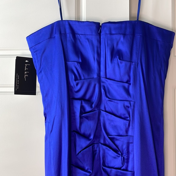 Nicole Miller NWT royal blue 8 strapless rouched cocktail dress - Picture 10 of 11